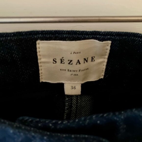 Sezane Dan Trousers in Indigo - Picture 6 of 9